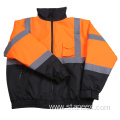 Waterproof Zipper Bomber Security Winter Hoodie Workwear